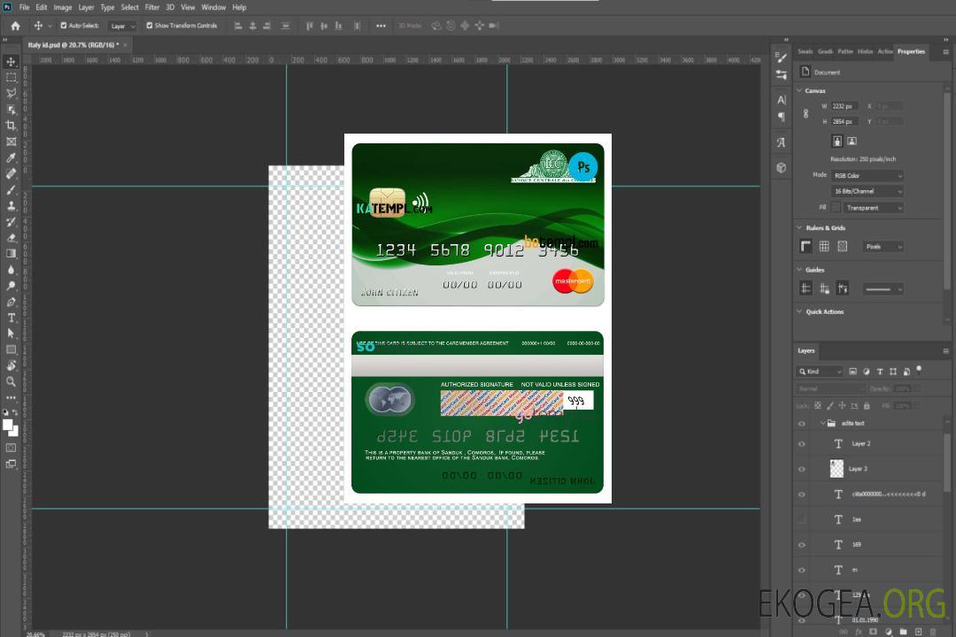 Modèle de carte de crédit mastercard de la banque Sanduk des Comores au format PSD, entièrement modifiable template Modèle de carte de crédit mastercard de la banque Sanduk des Comores au format PSD, entièrement modifiable template